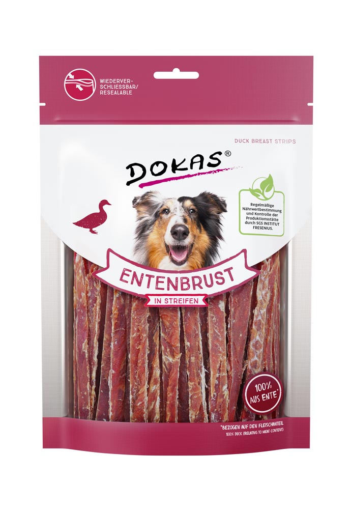 Dokas Snacks für Hunde Entenbruststreifen günstig online kaufen